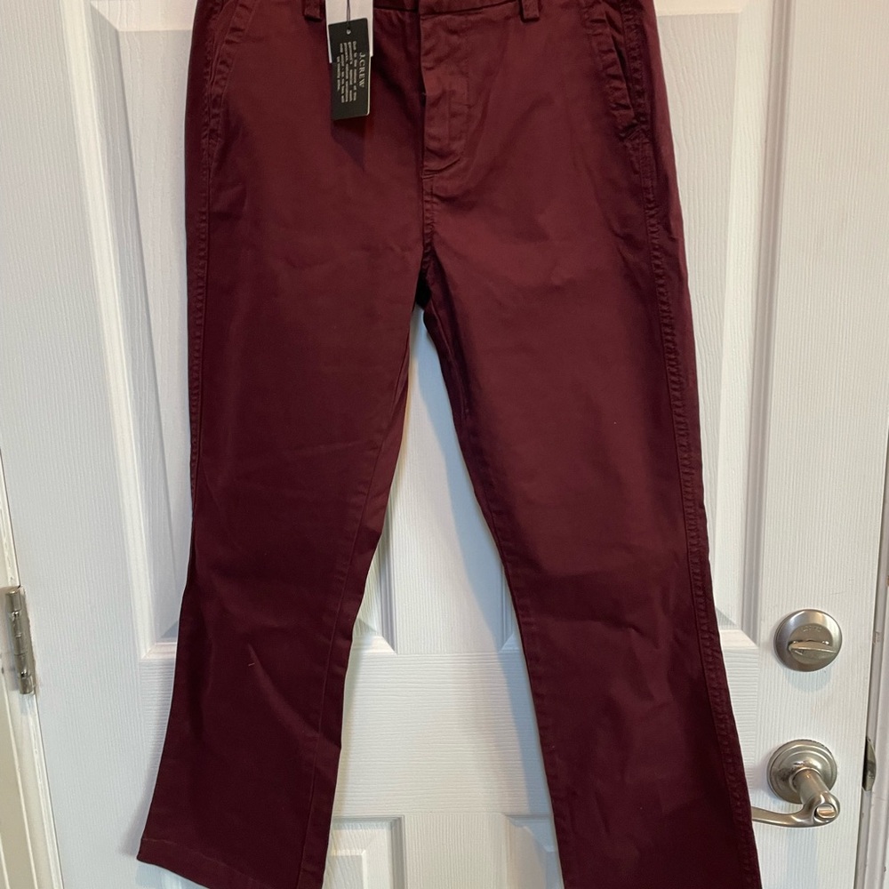 J.Crew Women’s Sammie Pant Burgundy Sz 26 # 290